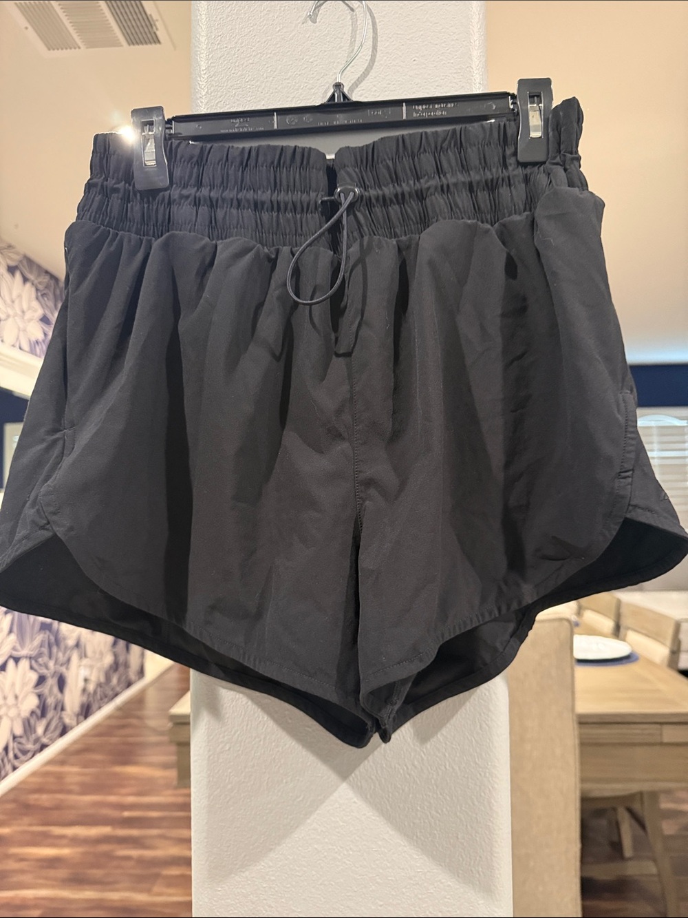 all in motion Black Elastic Waist Running Shorts